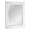Head West 29" Chrome & White Tile Textured Framed Vanity Mirror